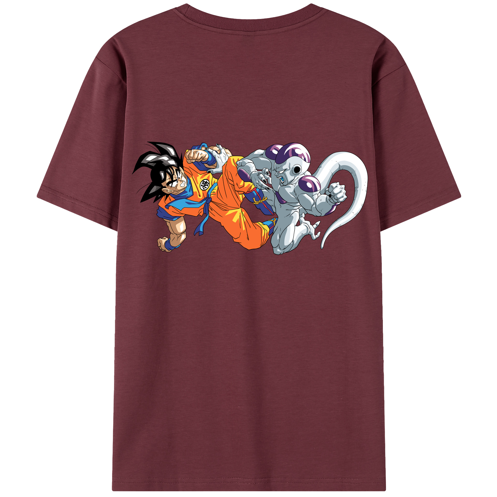 （画像用） ドラゴンボール 孫悟空（そん ごくう）Son Goku カカロット DRAGON BALL Kakarotto 綿100％半袖Tシャツ（背面プリント）